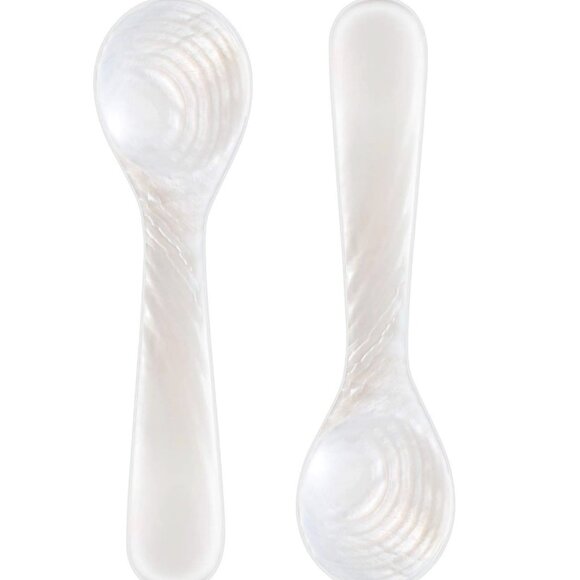 Unbranded Other - Mother of Pearl spoons- set of two perfect for bath salts, beauty creams, gifts